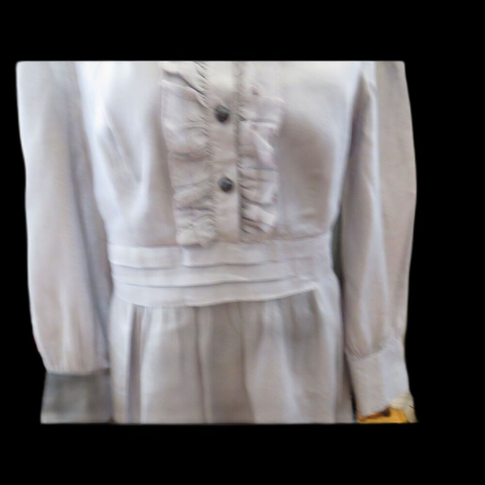 Alice Temperly for Target Victorian Gothic Ruffle Tuxedo Mini Dress Gray 15 EUC - Picture 2 of 11